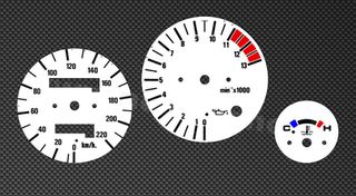 Λευκές πλάκες οργάνων καντράν για Honda NSR125 1993-2001
