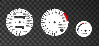 Λευκές πλάκες οργάνων καντράν για Honda CBR600F 1986-1988