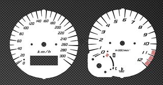 Λευκές πλάκες οργάνων καντράν για Honda CB1100 X-11 1999-2002