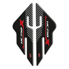 GPK πλαϊνά προστατευτικά 3D για Honda NC750X 2016-2020 red/carbon