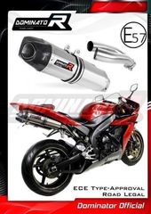 Εξατμίσεις Διπλά Τελικά Dominator HP1 S.Steel/Carbon End Yamaha R1 RN12 2004-2006 Με Προδιαγραφές Θορύβου(Περιέχει Σιγαστήρες)