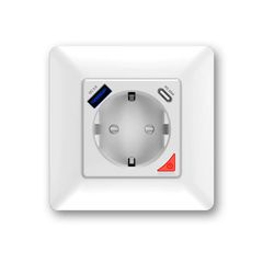 Tuya Πρίζα Τοίχου Smart WiFi Wall Plug 16A With USB A and USB C Ports