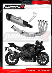 Dominator Εξάτμιση Ολόσωμη 4-2-1 HP6 EX Titanium/Carbon End Yamaha YZF R1 2015 - 2016 Με Σιγαστήρα Kαι Θάλαμο Διαστολής Καυσαερίων
