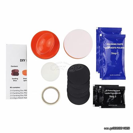 Κιτ Γυαλίσματος Φαναριών Headlight Restoration Kit Locbondso