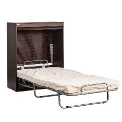 Πτυσσόμενο κρεβάτι- Extra-bed χρώμα δρυς sychro από μελαμίνη 18mm μασιφαρισμένη με ABS διαστάσεων 95x123x47cm