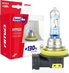 AMiO H11 12V 55W PGJ19-2 Lumitec Limited +130% Up To 40m - 2 ΤΕΜ. - (02105)