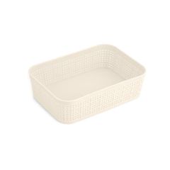 Καλαθάκι Okay Ν.1 small διαστάσεων 19x13.5x6cm σε λευκό χρώμα