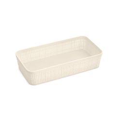 Καλαθάκι Okay Ν.1 large διαστάσεων 25.3x13.3x6cm σε λευκό χρώμα