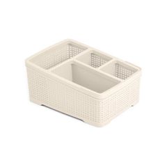 Καλαθάκι Okay Organizer large διαστάσεων 19.2x14.4x10.3cm σε λευκό χρώμα