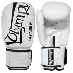 Πυγμαχικά Γάντια Olympus TRAINING IV PU Λευκά-thumb-1
