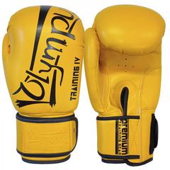 Πυγμαχικά Γάντια Olympus TRAINING IV PU Κίτρινα-thumb-1