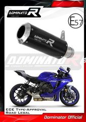 Dominator Εξάτμιση Τελικό GP Black S.Steel Yamaha R1  2020 - 2022 Με Προδιαγραφές Θορύβου(Περιλαμβάνει Σιγαστήρα)