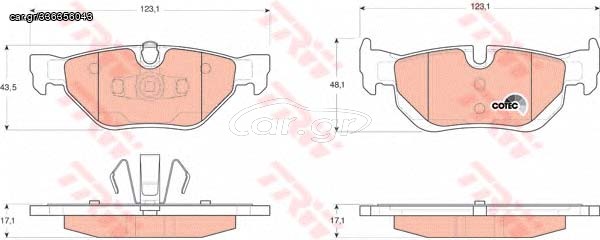 ΤΑΚΑΚΙΑ ΟΠ. BMW E81-E82-E84-E88-E90-E91-E92-E93 (TRW) WVA 23926-23927
