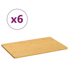 Πιάτα Πρωινού 6 Τεμ. 35 x 23 x 0,8 εκ. από Μπαμπού 352777