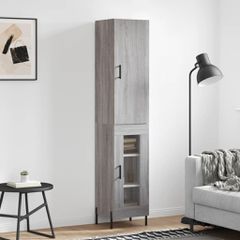 Μπουφές Sonoma Γκρι 34,5 x 34 x 180 εκ. από Επεξεργασμένο Ξύλο 3199055
