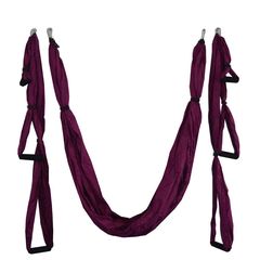 Kepeak Aerial Swing Anti-Gravity Silk Αιώρα με λαβές Yoga και Pilates (Purple)