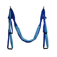 Kepeak Aerial Swing Anti-Gravity Silk Αιώρα με λαβές Yoga και Pilates (Royal and Sky Blue)