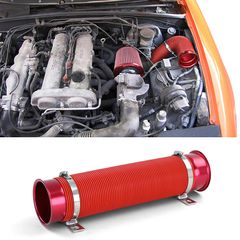 Cold Air Performance Kit Air Intake Flex Pipe Red Universal για αθλητικά φίλτρα αέρα