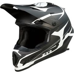 Κράνος Motocross Z1R RISE FLAME ΜΑΥΡΟ