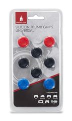 Spartan Gear - Silicon Thumb Grips Universal (8pcs - colour: 4pcs Black, 2pcs Red, 2pcs Blue)