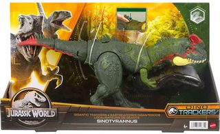 Mattel Jurassic World: Gigantic Dino Trackers - Sinotyrannus Large Dinosaur Figure (HLP25)