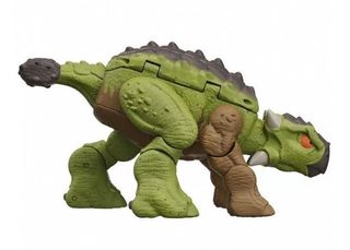 Mattel Jurassic World: Fierce Changers Double Danger - Tyrannosaurus Rex  Ankylosaurus (Brown) (HLP06)