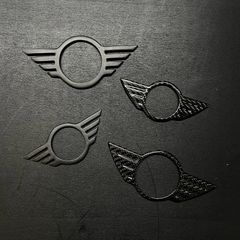 Cover Emblem Logo Badge MINI in Forged Carbon - MINI R Series & F Series