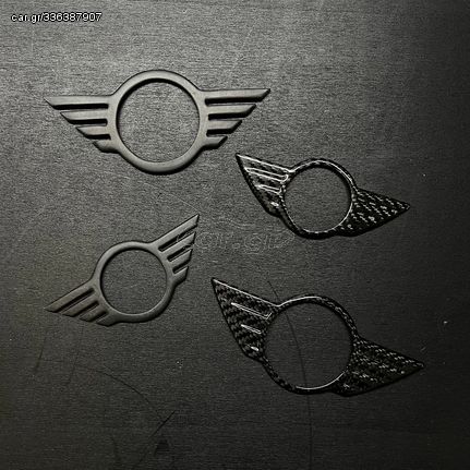 Cover Emblem Logo Badge MINI in Forged Carbon - MINI R Series & F Series