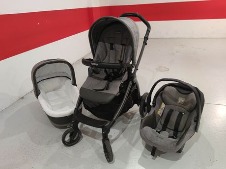 Πωλείται καροτσι Peg Perego trio book s Pop up lux grey