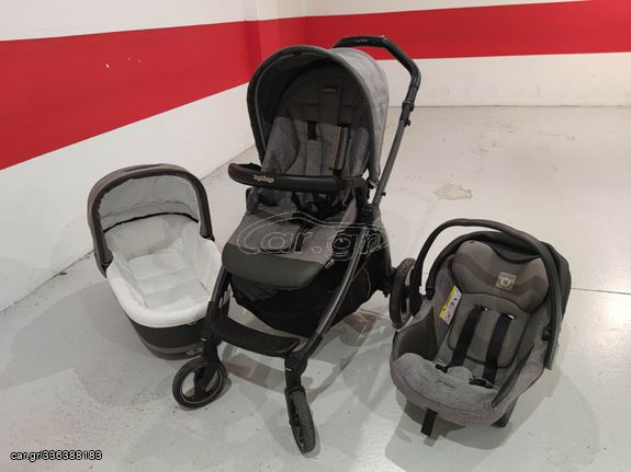 Πωλείται καροτσι Peg Perego trio book s Pop up lux grey