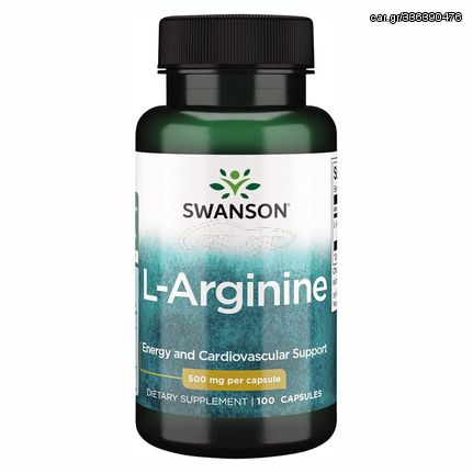 SWANSON L-ARGININE 500MG 100CAPS