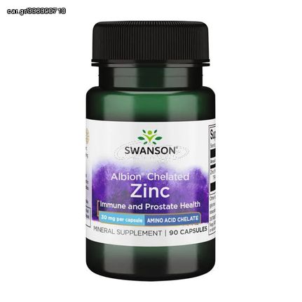 SWANSON ALBION ZINC CHELATED 30MG 90CAPS