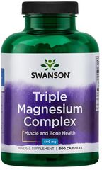 SWANSON TRIPLE MAGNESIUM COMPLEX 400MG 300CAPS