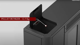 Αερόθερμη σόμπα πέλλετ καναλάτη Biocalor Simfonia 11 kw-thumb-5