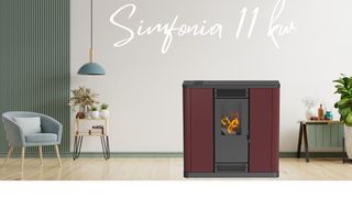 Αερόθερμη σόμπα πέλλετ καναλάτη Biocalor Simfonia 11 kw-thumb-1