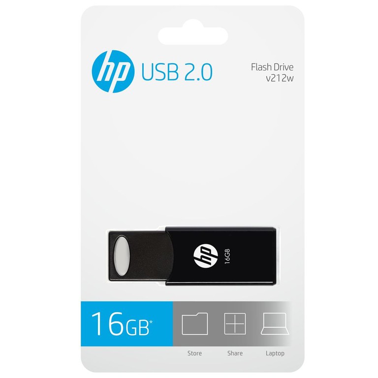 HP 16GB USB 2.0 Stick Μαύρο
