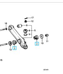 Συνεμπλόκ ζαμφόρ Honda Accord  3dr / 4dr / 5dr  '82- '83 (51396692014) Bush B, Stabilizer