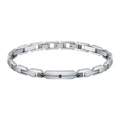 Sector Premium, Men's Silver Stainless Steel / Crystals / Varnish Bracelet SAVK06