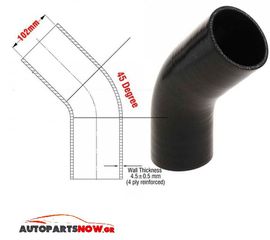 ΚΟΛΑΡΟ ΣΙΛΙΚΟΝΗΣ Φ102 / 45° (ΜΟΙΡΕΣ) ΜΑΥΡΟ-thumb-4