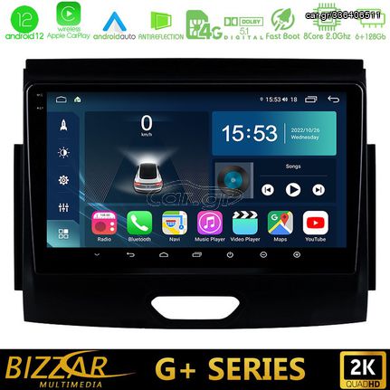 Bizzar G+ Series Ford Ranger 2017-2022 8core Android12 6+128GB Navigation Multimedia Tablet 9″