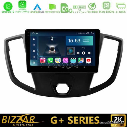 Bizzar G+ Series Ford Transit 2014-> 8Core Android12 6+128GB Navigation Multimedia Tablet 9″