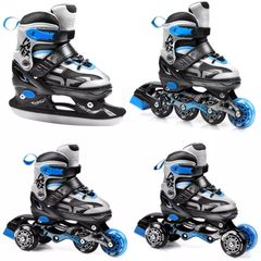 Ποδήλατο skateboard -waveboard '24 Inline skates Spokey Quattro 4in1 Jr 926655-926656