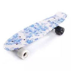Bicycle skateboard -waveboard '24 Meteor Flowers White 22608 skateboard