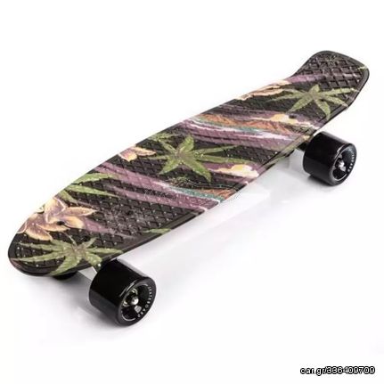 Ποδήλατο skateboard -waveboard '24 Meteor Flowers Black 22606 skateboard