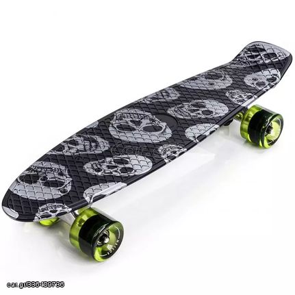 Ποδήλατο skateboard -waveboard '24 Meteor Multicolor Skulls 22607 skateboard