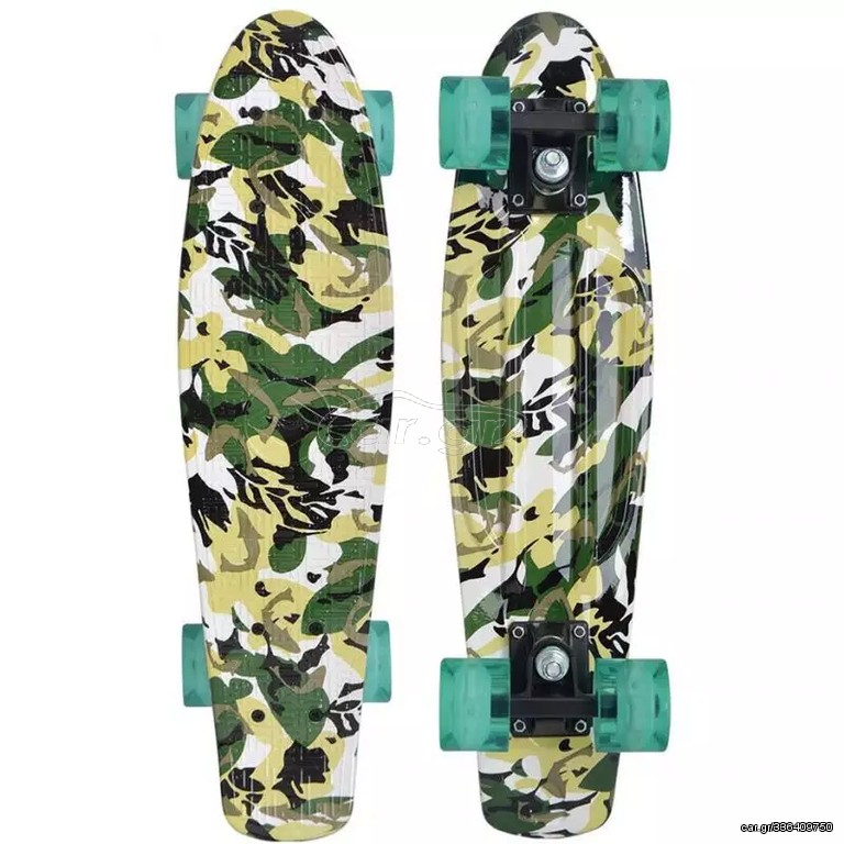 Skateboard -Waveboard 2025 Schildkrot Retro Camouflage 510781 skateboard
