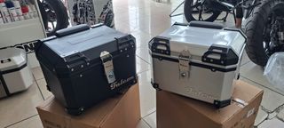 TOP BOX 45L SILVER //  ΤΕΤΡΑΓΩΝΗ ΒΑΛΙΤΣΑ 45 ΛΙΤΡΩΝ (ΤΥΠΟΥ ΑΛΟΥΜΙΝΙΟΥ) ME ΜΑΞΙΛΑΡΙ-thumb-3