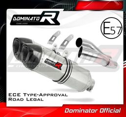 Dominator Εξατμίσεις Διπλά Τελικά HP1 S.Steel/Carbon End Kawasaki Z 1000  2014 - 2016 Με Προδιαγραφές Θορύβου(Περιλαμβάνουν Σιγαστήρες)