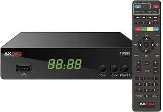 Axred AX T90 Ψηφιακός Δέκτης Mpeg-4 Full HD (1080p) με Λειτουργία PVR (Εγγραφή σε USB) Σύνδεσεις SCART / HDMI