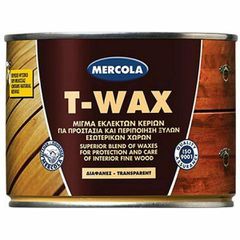 T-WAX ΠΡΟΣΤΑΤΕΥΤΙΚΟ ΚΕΡΙ ΞΥΛΟΥ ΔΙΑΦΑΝΟ 375ml MERCOLA 5657